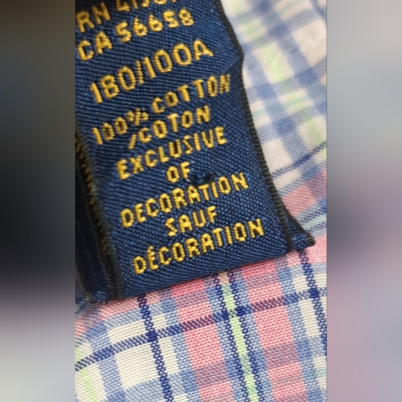 Polo Ralph Lauren Men's Button Up Shirt Slim Fit Cotton Stretch Check Pony Large - Picture 15 of 16